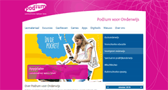 Desktop Screenshot of podiumvooronderwijs.nl