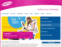 Tablet Screenshot of podiumvooronderwijs.nl